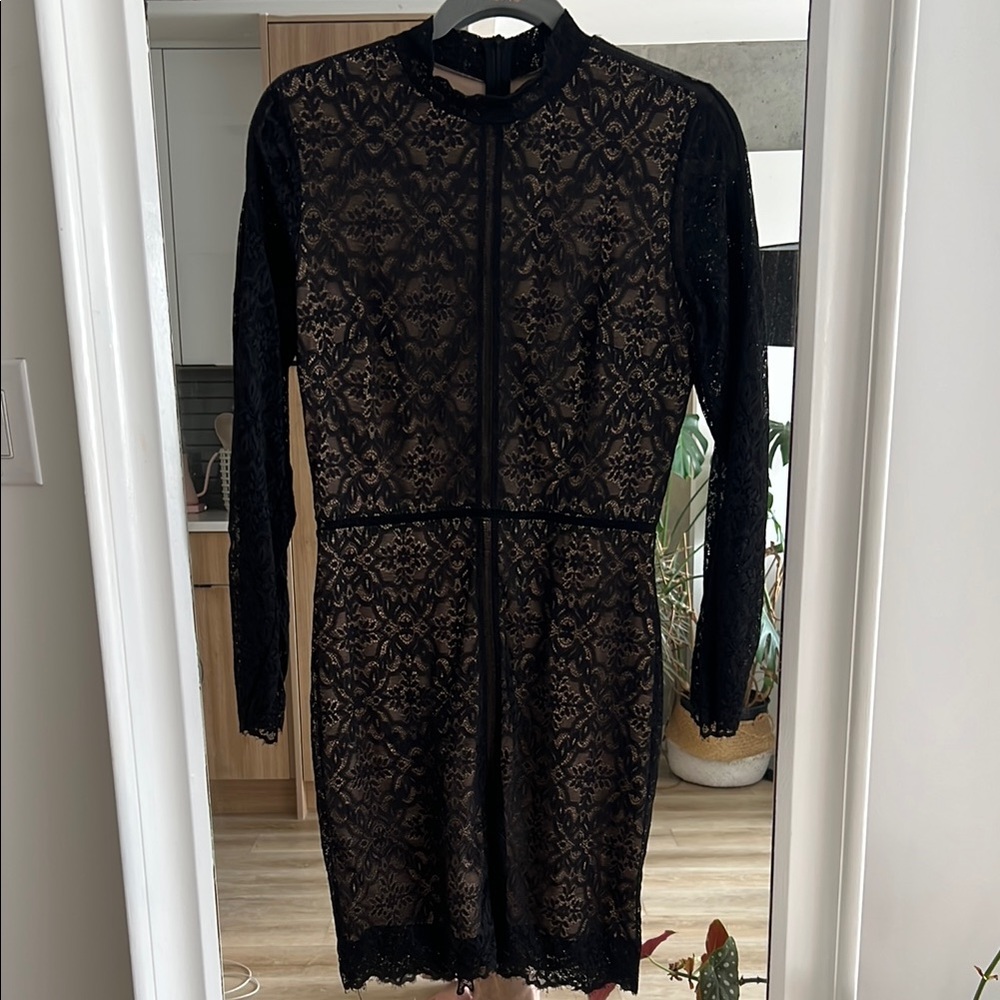 Wilfred Black Lace Dress